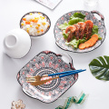 English style porcelain dinnerware set Bohemian style ceramic dinner sets porcelain dinnerware set plates